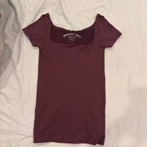 Aeropostale Maroon Short Sleeve Tee